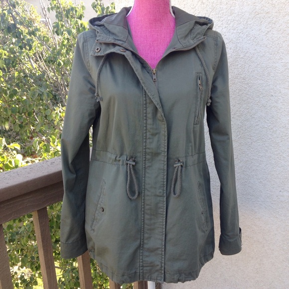 Ambiance Jackets & Blazers - Ambiance Dark Green Utility Jacket Women's SZ L